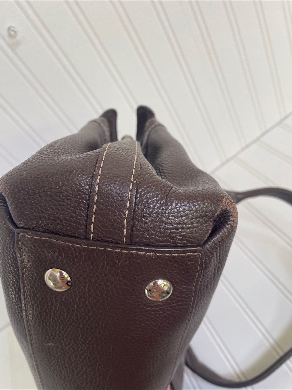 Coach Vintage Y2K Penelope Chocolate Brown Pebbled Leather bag - Picture 10 of 16